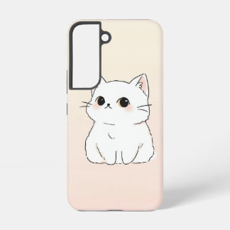 Stijlvolle Cat Art Samsung S22 Beschermend Hoesje Samsung Galaxy Hoesje