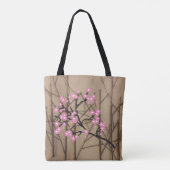 Stijlvolle Cherry Blossom met teken Draagtas (Achterkant)