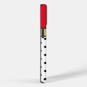 Stijlvolle Cherry Red White Black gekleurd met gou Case-Mate iPhone Case (Achterkant / Rechts)