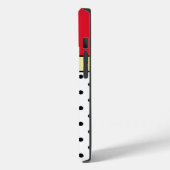 Stijlvolle Cherry Red White Black gekleurd met gou Case-Mate iPhone Case (Achterkant / Links)