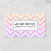 Stijlvolle Chevron afspraak Afsprakenkaartje (Voorkant)