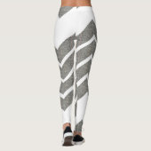 Stijlvolle Chevron Zigzag Pattern Editable Color Leggings (Achterkant)