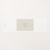 Stijlvolle Chic Beige Black Aangepaste Naam en Quo Yogamat (Voorkant (horizontaal))