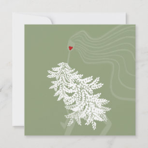 Stijlvolle Chic Mode Illustratie Kunstkaart Kaart