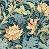 Stijlvolle Chic Morris geïnspireerde art nouveau e Fleece Deken