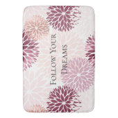 Stijlvolle Chic Pink Floral Badmat (Voorkant Verticaal)