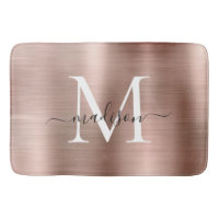Stijlvolle Chic Roos Gold Steel Metal Monogram Scr