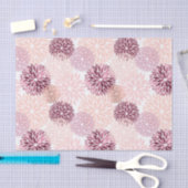 Stijlvolle Chic Roze Bloem Tissuepapier (Craft)