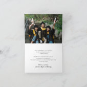 Stijlvolle Chic Script Gradup Afstuderen foto Bedankkaart (Binnen)