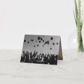 Stijlvolle Chic Script Gradup Afstuderen foto Bedankkaart (Achterkant)