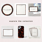 Stijlvolle Chic Tortoise Shell Interior Designer Visitekaartje