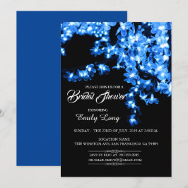 Stijlvolle Chinese Cherry Blossom Light Vrijgezell Kaart