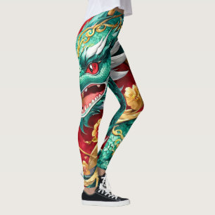 Stijlvolle Chinese Dragon Graphic Leggings