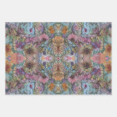 Stijlvolle chique bloementuin Waterverf schilderij Inpakpapier Vel (Voorkant 3)