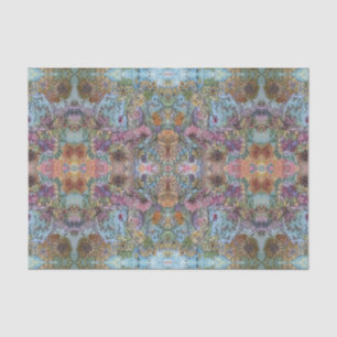 Stijlvolle chique bloementuin Waterverf schilderij Tissuepapier