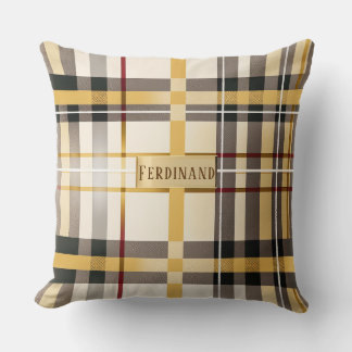 Stijlvolle Classic Tan en Taupe Plain Decoratief Kussen