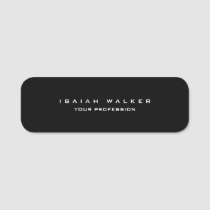 Stijlvolle Classy Plain Unieke Speciale Zwart & Wi Naamplaatje