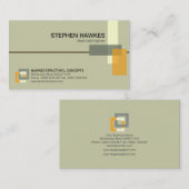 Stijlvolle constructiepillars Engineering Visitekaartje (Voorkant / Achterkant)