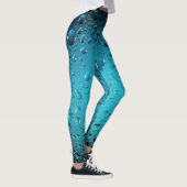Stijlvolle Cool Blue waterdruppels Leggings (Rechts)