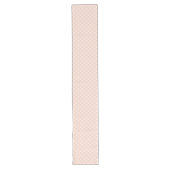 Stijlvolle Coral Grey Tafelloper met Plaid Look (Voorkant)