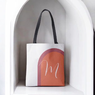 Stijlvolle Coral Magenta Arch met Monogram Draagtas