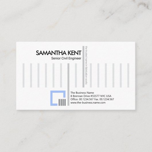 Stijlvolle Creative Construction Rebar Engineering Visitekaartje (Voorkant)