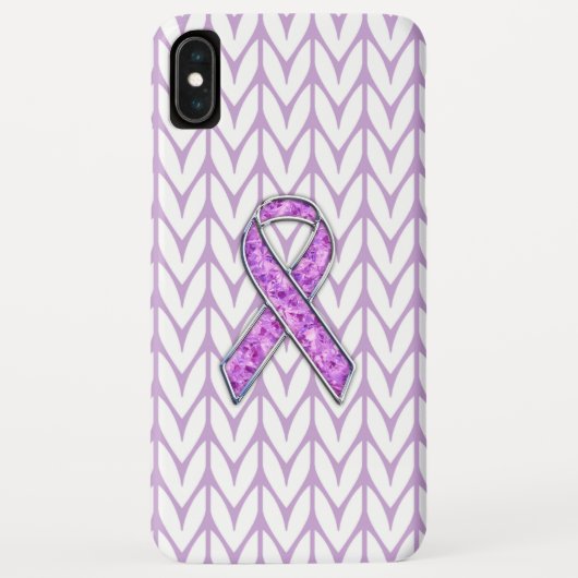 Stijlvolle Crystal Pink Ribbon Awareness Knit Case-Mate iPhone Case (Achterkant)