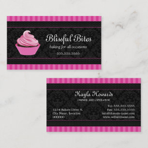 Stijlvolle Cupcake Bakkerij Visitekaartje