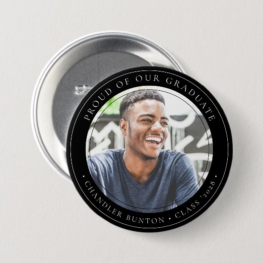 Stijlvolle Custom Afstuderen Photo Afstuderen Ronde Button 7,6 Cm (Voorkant /achterkant)