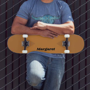 Stijlvolle Custom Benoemd Metallic Brons met Koper Skateboard