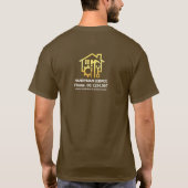 Stijlvolle Dak Gouden Handyman Tools T-shirt (Achterkant)