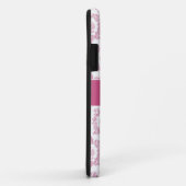 Stijlvolle Damask iPhone cases (roze) (Achterkant/rechts)