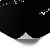 Stijlvolle dame - Poster voor speciale acties/afdr (Hoek)