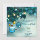 Stijlvolle decoraties kerstfeest kaart (Voorkant)