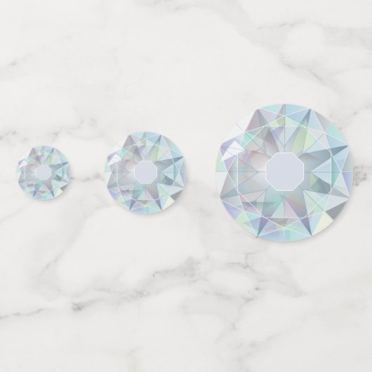 Stijlvolle Diamond Edelsteen Party Table Confetti (Voorkanten)