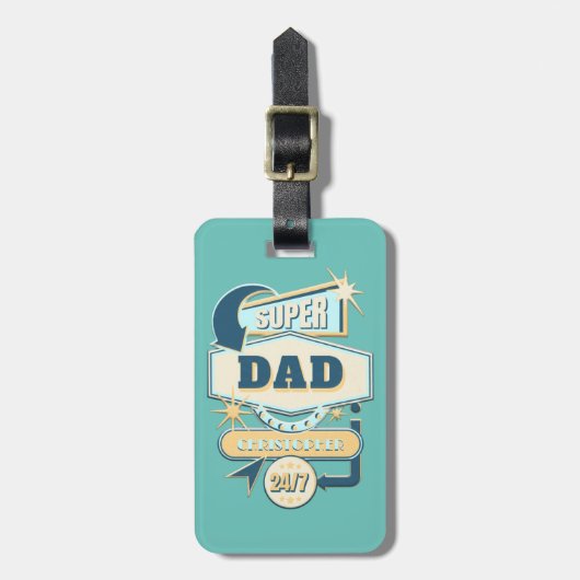 Stijlvolle diner Sign Super Pap Bagagelabel (Voorkant verticaal)