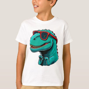 "Stijlvolle dinosaurus met bril" T-shirt