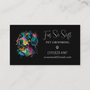 Stijlvolle Dog Pet Grooming Service Visitekaartje
