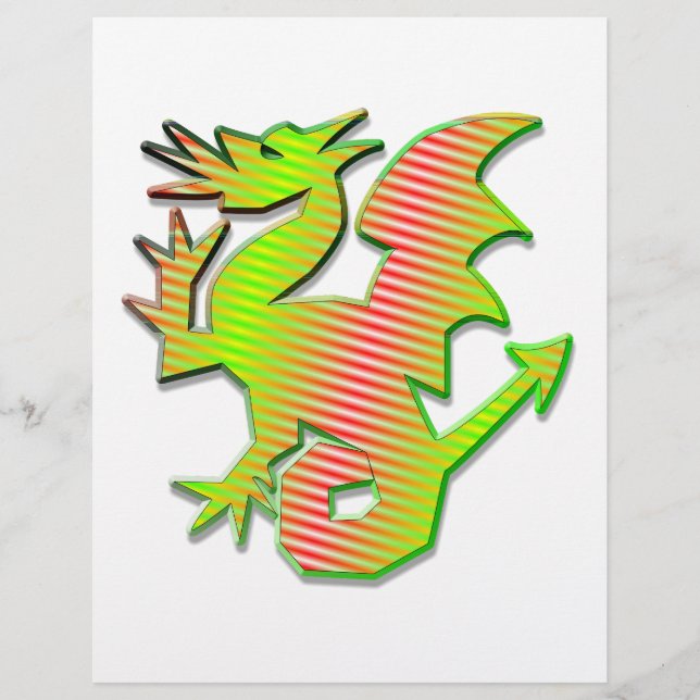 Stijlvolle draak (Voorkant)