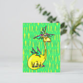 Stijlvolle draak briefkaart (Staand voorkant)