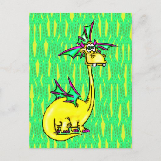 Stijlvolle draak briefkaart (Voorkant)