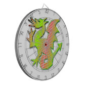 Stijlvolle draak dartbord (Voorkant Links)