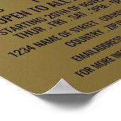 Stijlvolle drumlessen Adverteren Poster (Hoek)