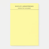 Stijlvolle Duidelijke Eenvoudige Professionele Lic Post-it® Notes (Voorkant)