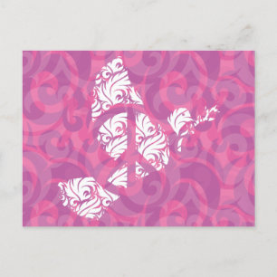 Stijlvolle duif van de vrede briefkaart