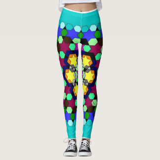 Stijlvolle dunne honingraat met 3D-leggings Leggings