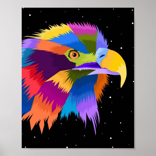 Stijlvolle Eagle Pop Poster (Voorkant)