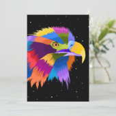 Stijlvolle Eagle Pop Save The Date (Staand voorkant)
