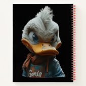 Stijlvolle eend in de stad spiraal Notitieboek (Achterkant)