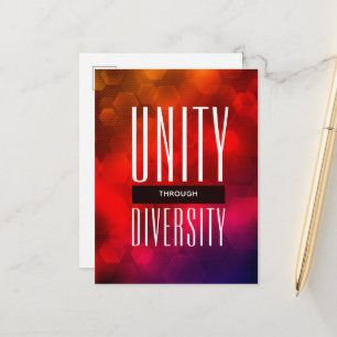 Stijlvolle Eenheid Door Diversiteit Briefkaart